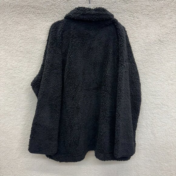 907. 4X - EVRI - Sherpa Snap Button Fuzzy Cozy Jacket with pockets NWOT - Picture 4 of 7